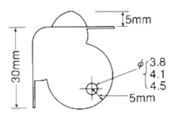Flachecke 30mm verchromt Stapel – Bild 3
